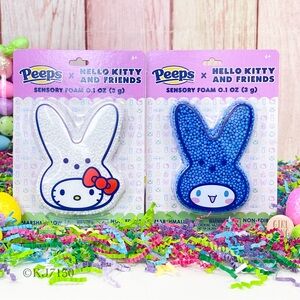 Sanrio Easter Peeps Hello Kitty Cinnamoroll Sensory Foam Set Marshmallow Scented